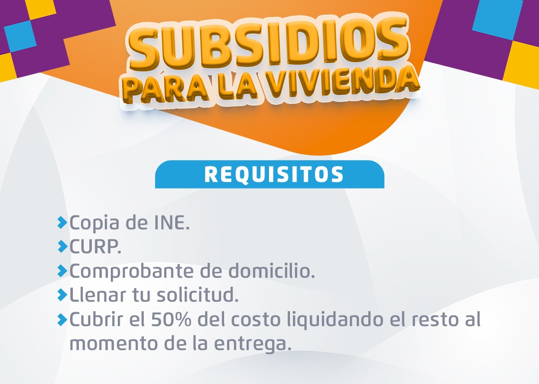 Cartel de Requisitos para Subsidios